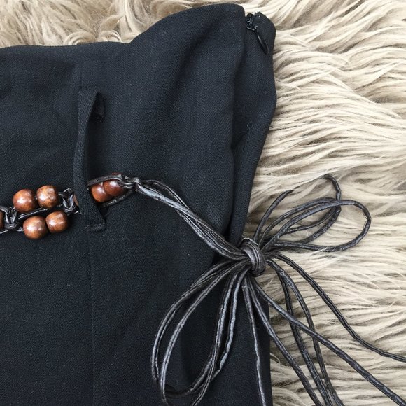 Daniel Laurent vintage black skirt w/belt - 11/12 - Picture 6 of 7